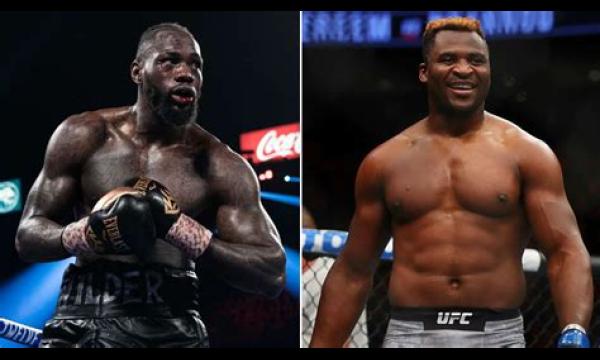 Deontay Wilder in gesprek over een tweegevechtsovereenkomst met ex-UFC-ster Francis Ngannou