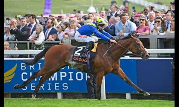 Desert Crown wint de Epsom Derby 2022 tijdens het Queen's Platinum Jubilee-weekend