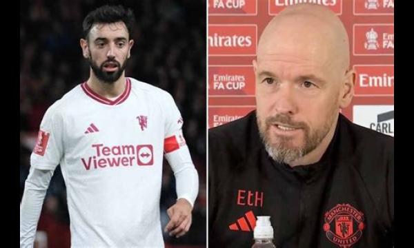 Erik ten Hag en Nuno zijn het volledig oneens over Bruno Fernandes na de overwinning van Man Utd