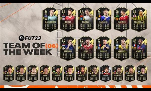 FIFA 23 TOTW 6-selectie onthuld met PSG-, Barcelona- en Manchester United-sterren