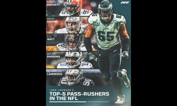 Lane Johnson noemt de vijf beste NFL-passrushers die grote sterren over het hoofd zien