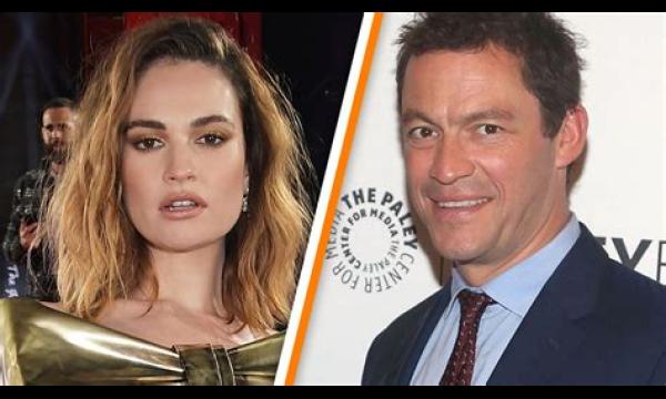 Lily James weer aan het werk op romcom voor het eerst sinds Dominic West kiss storm