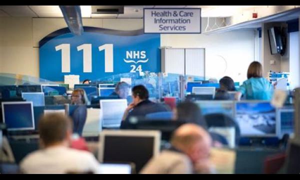 NHS 111-coronaviruswebsite die de eerste dagen door een miljoen mensen werd gebruikt